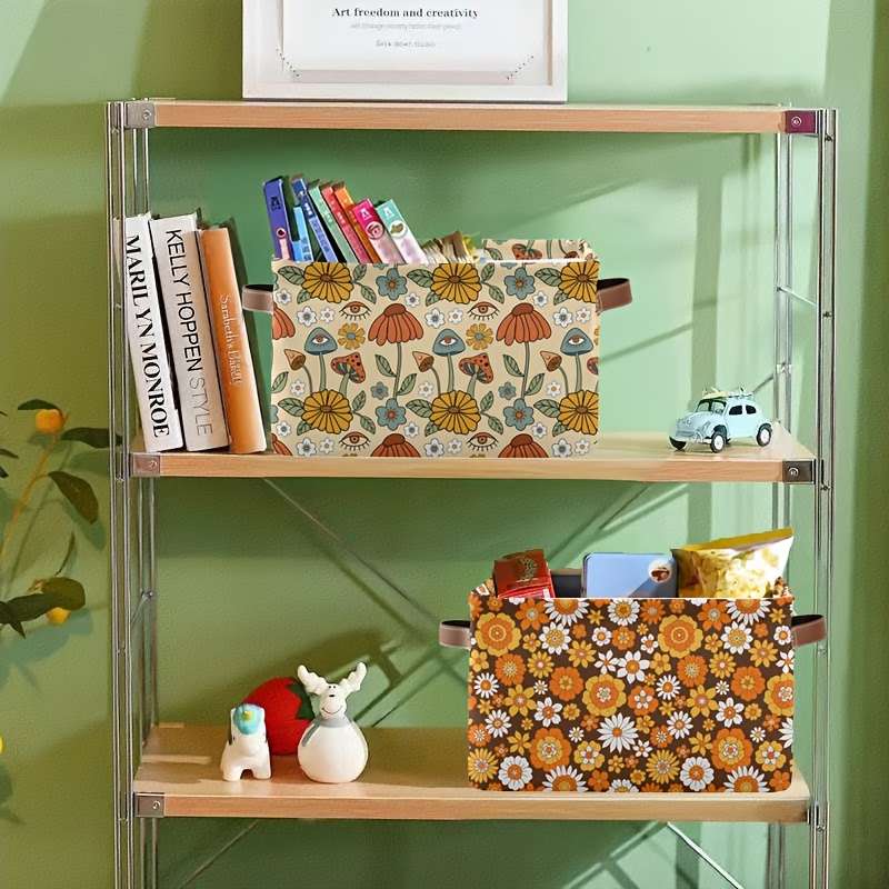 Storage And Organizationitems Vintage Flower 2Pcs