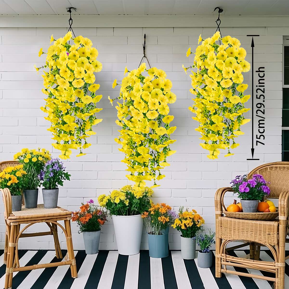 Simulated Flower Color Yellow Quantity2 Pack
