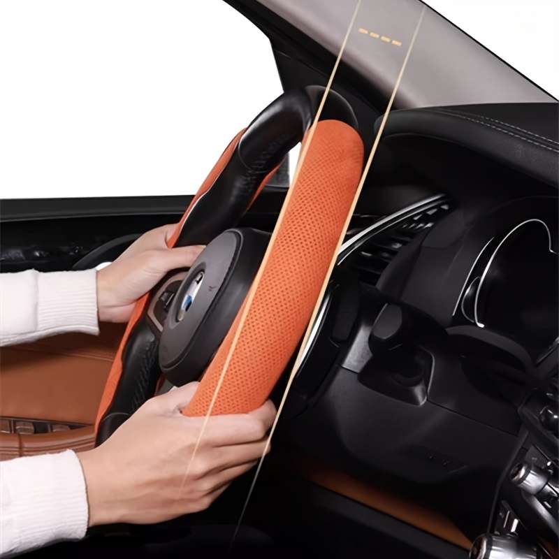 Car Steering Wheel Cover Coffee