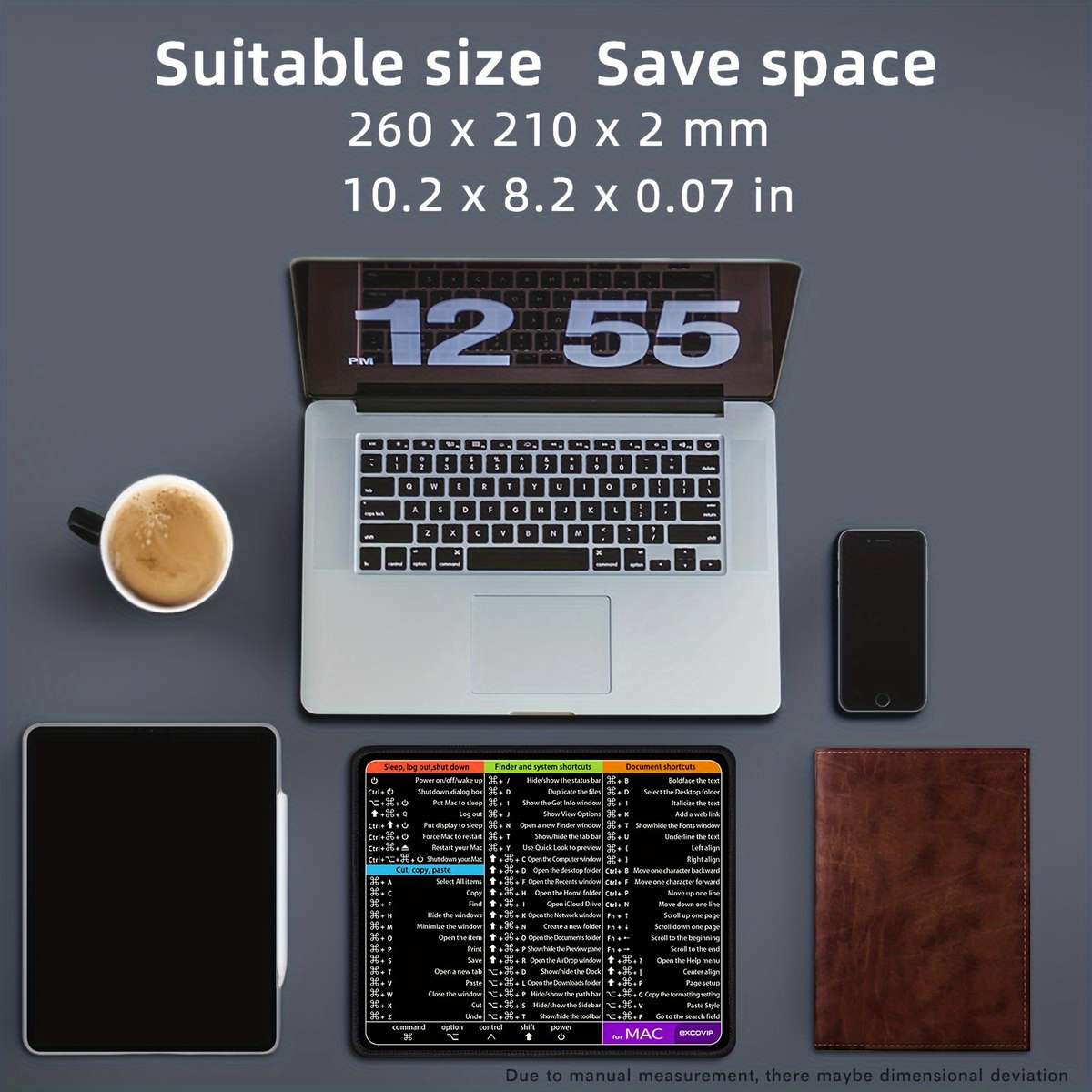 Mouse Pad Size 26X21X0.2Cm 10.2X8.2 Inch
