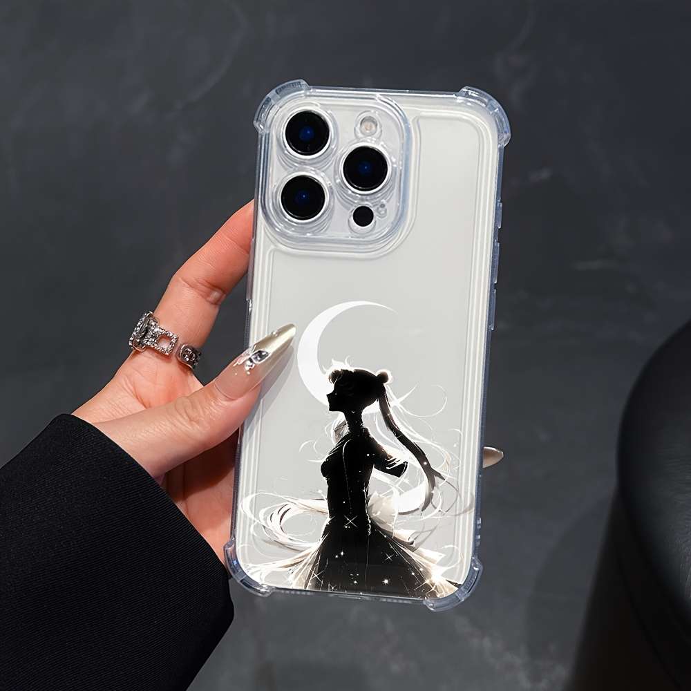 1Pc Mixed Color  For iPhone 7 Plus 8 Plus Moon Girl Phone Case