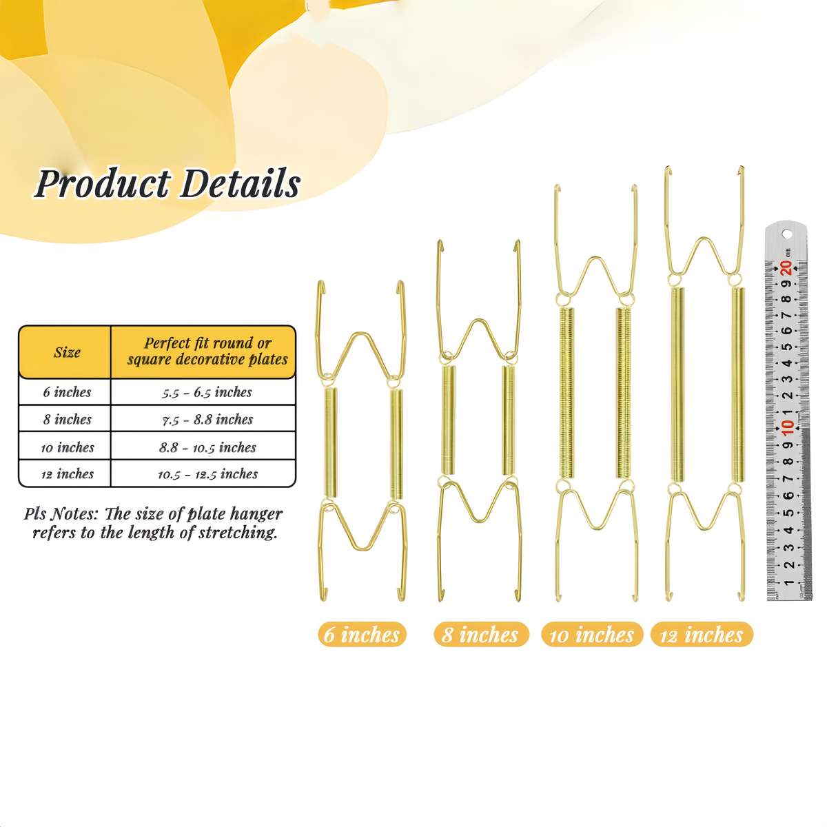 Hook Upitems Fits 6 7In Quantity 3Pcs