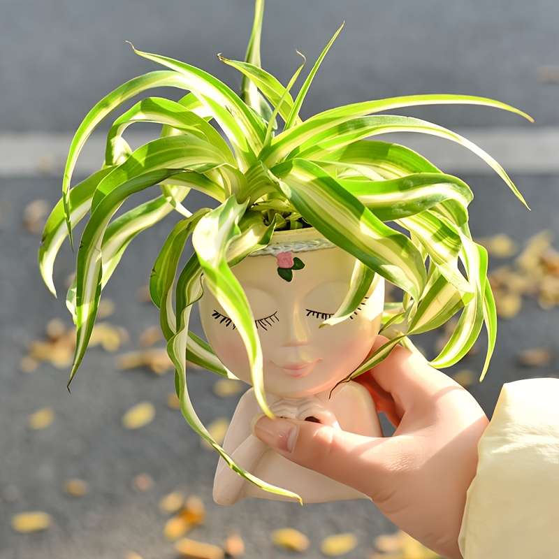 Flowerpot Style 2Pcswhitebeige