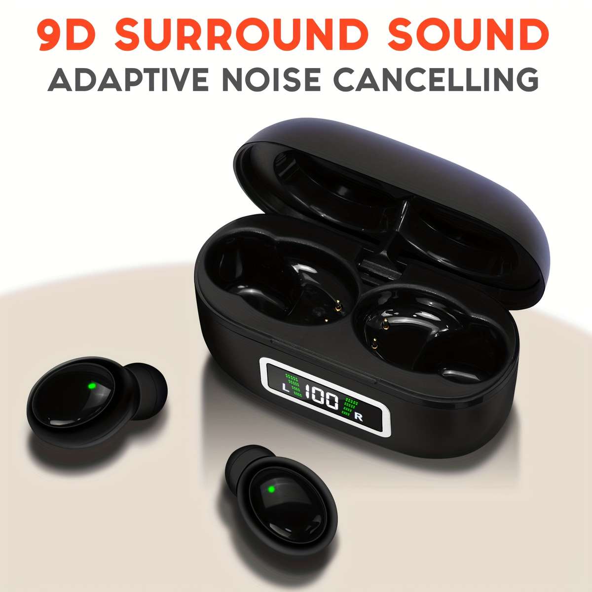 Wireless Headphones   Black
