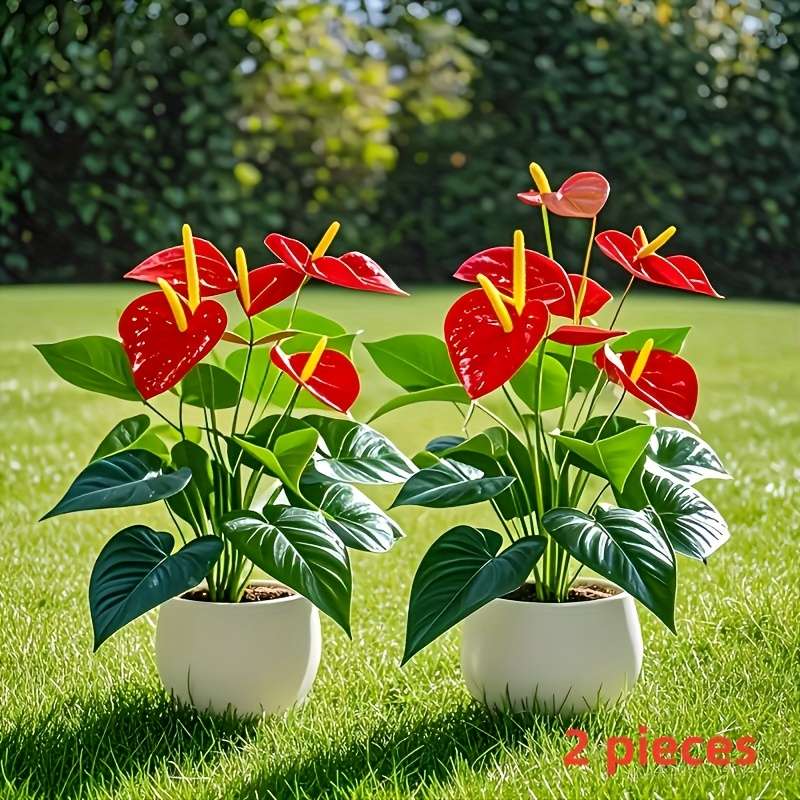 Simulated Flower Color 2 Pieces