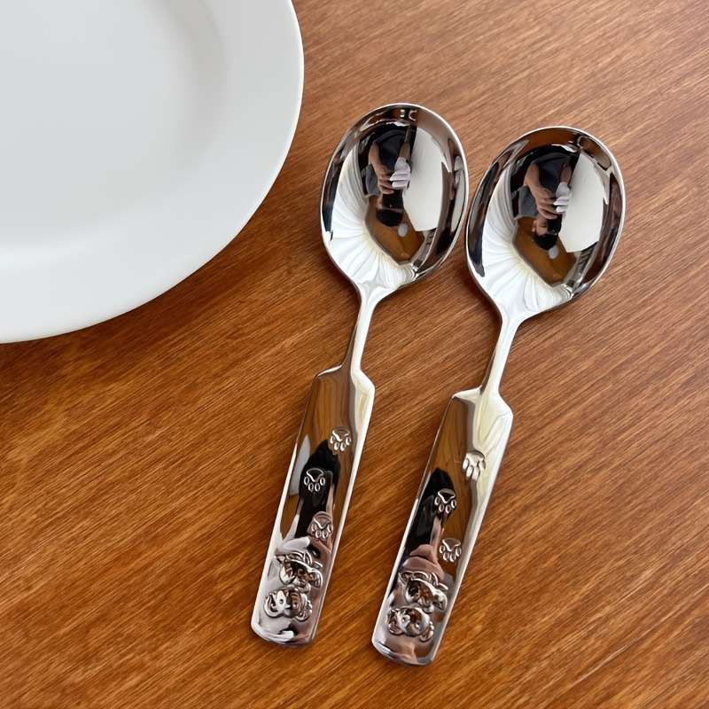 Kitchenware Style Cartoon Stainless Steel Spoon