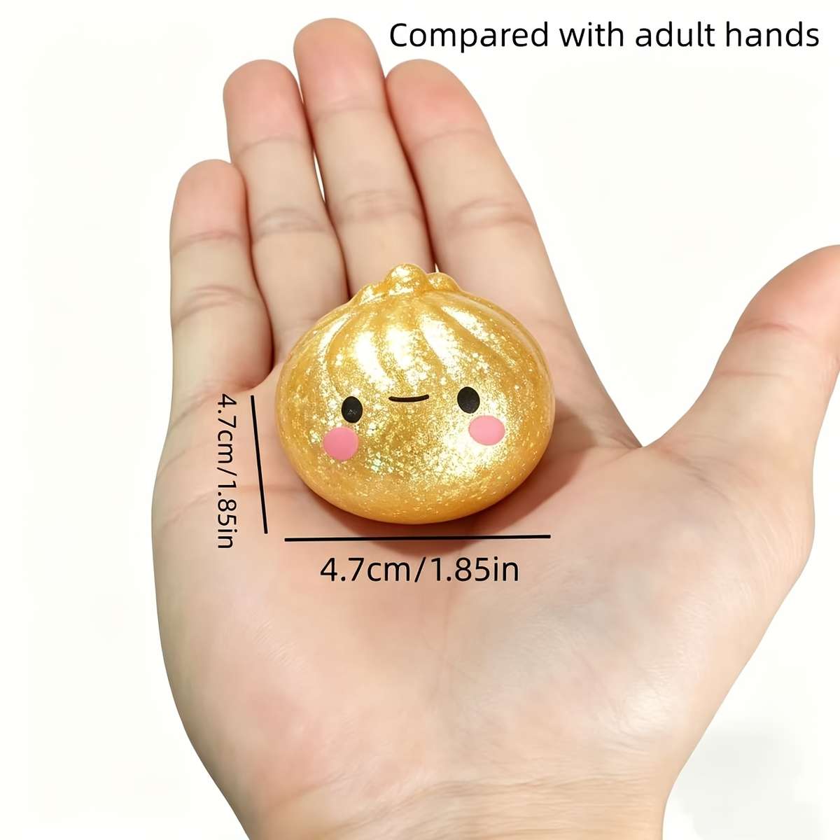 Squeezable Toys Style Shimmer Starry Steamed Bun Fidget Toy