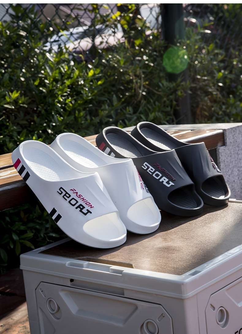 Men Slippers Summer Style White Size Uk 8.5 To 9