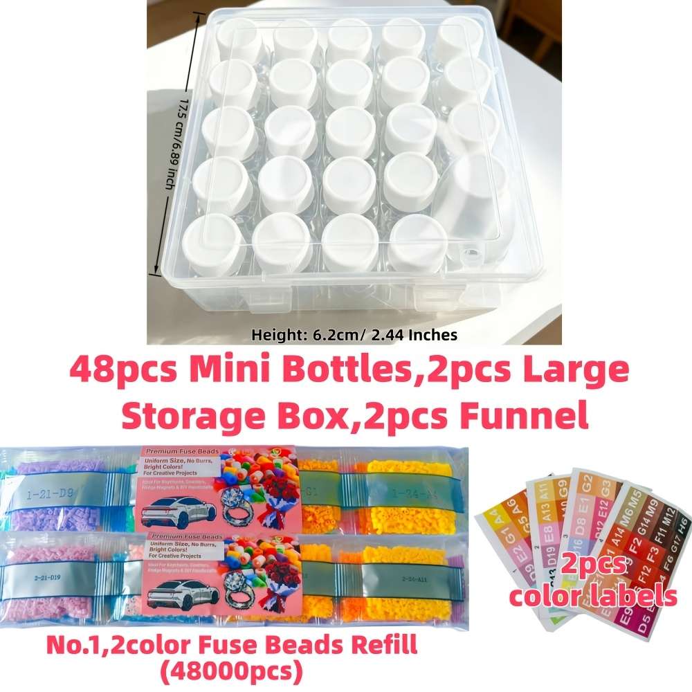 Perler Bead Set No.1 2 48Colorbottled