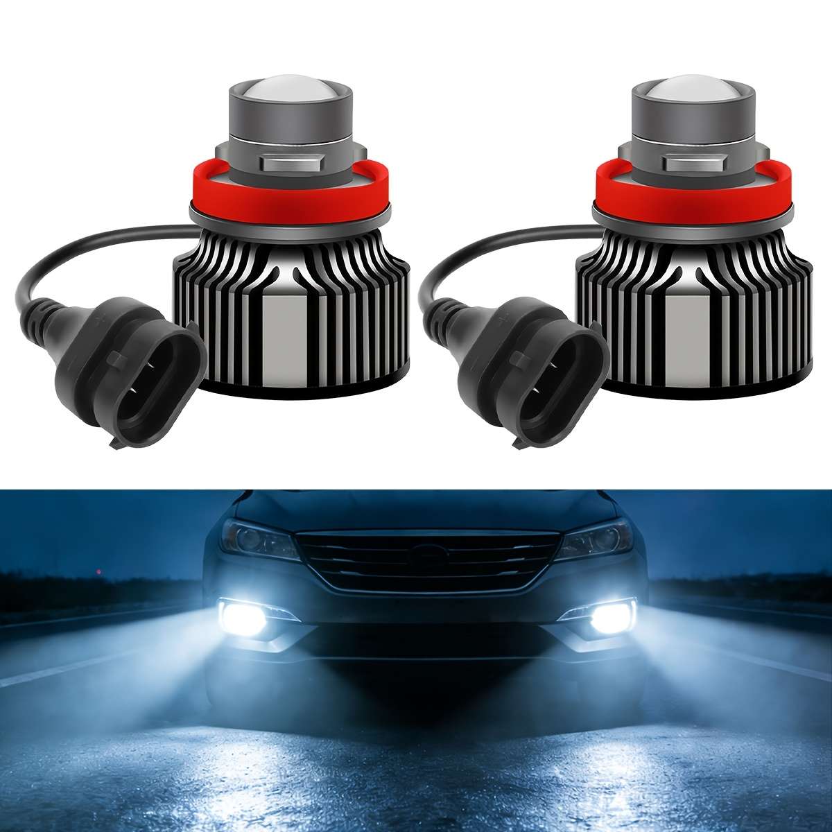 Car Lights Items 2Pcspair H11 White