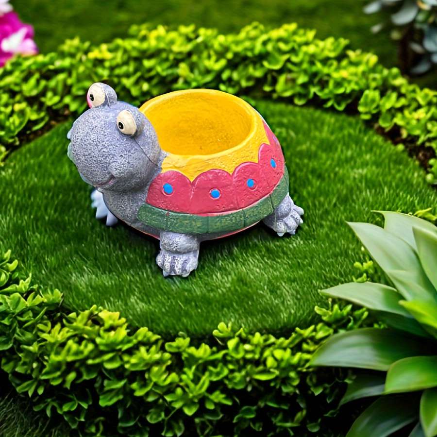 Flowerpot Color 1Pcs Gray Turtle