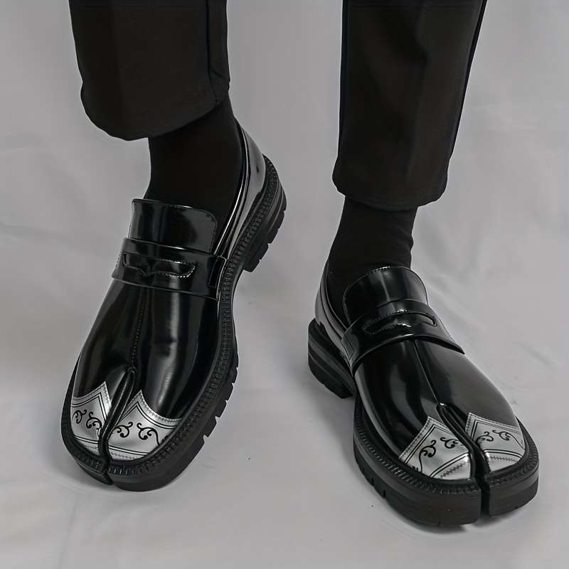 Mens Leather Shoes Color Black Sizeuk 5.5