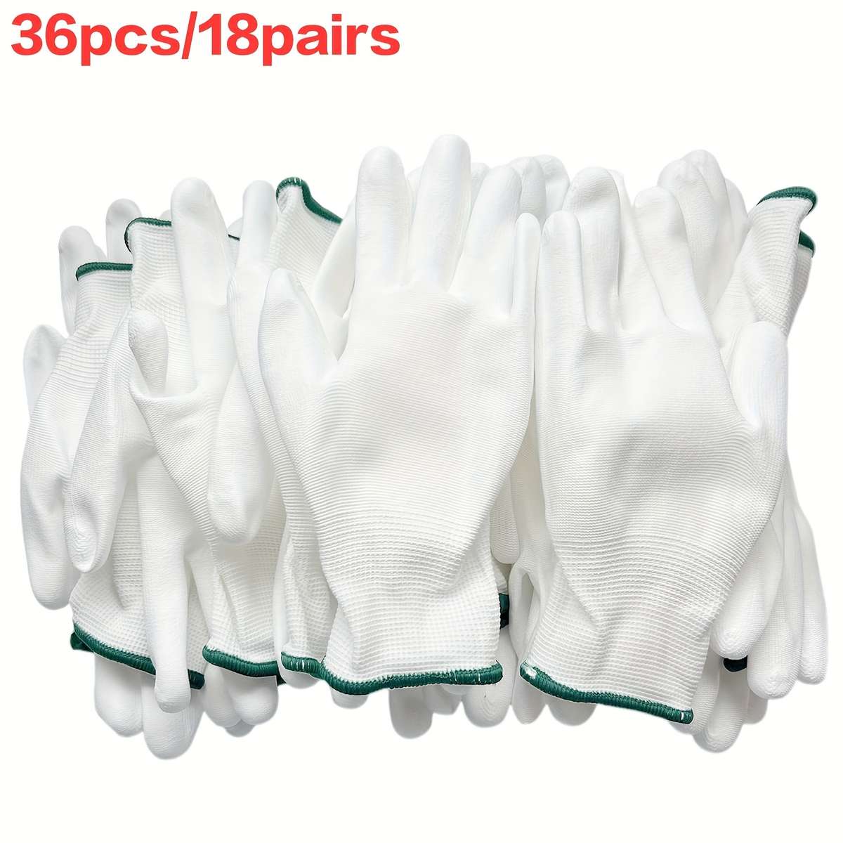 Work Gloves Color White Sizem