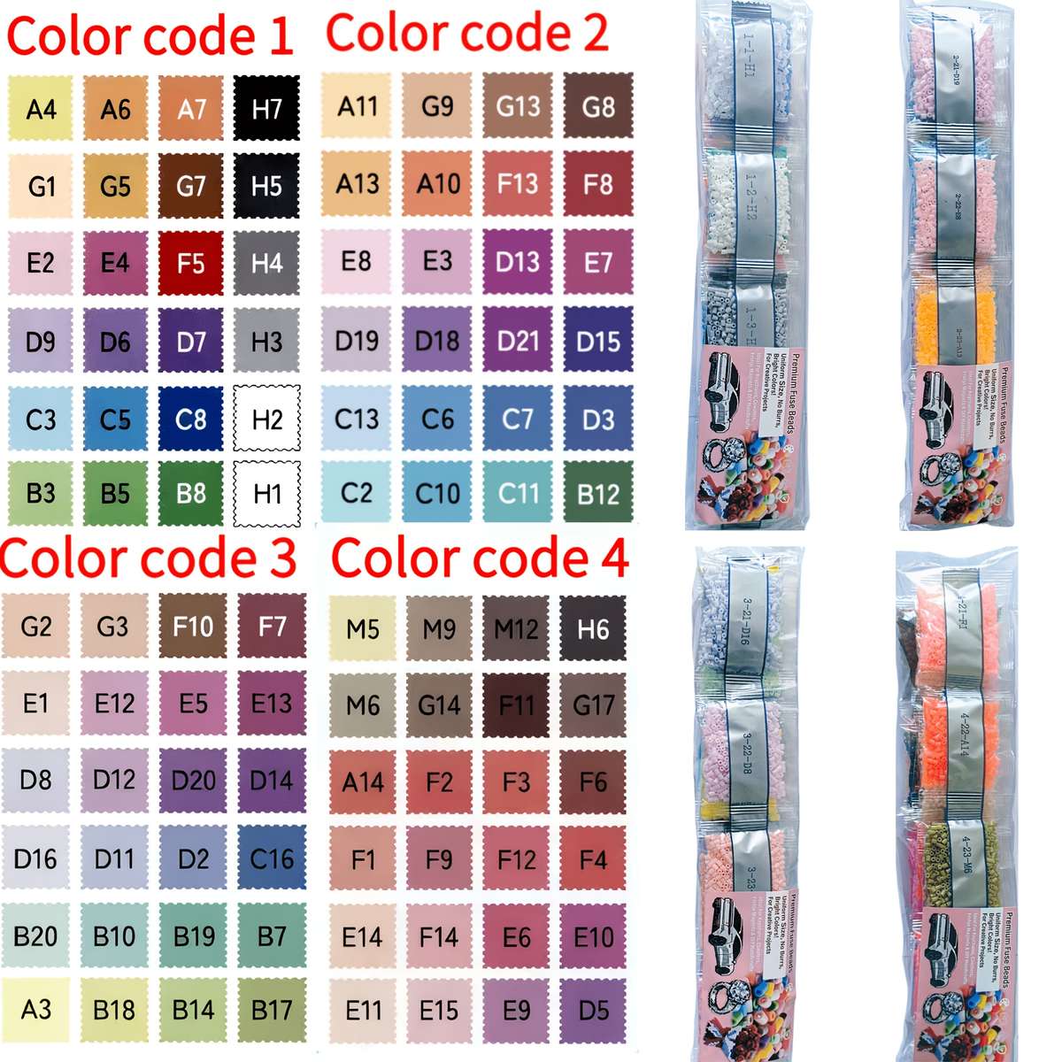Perler Bead Set No.1 2 48Colorbottled