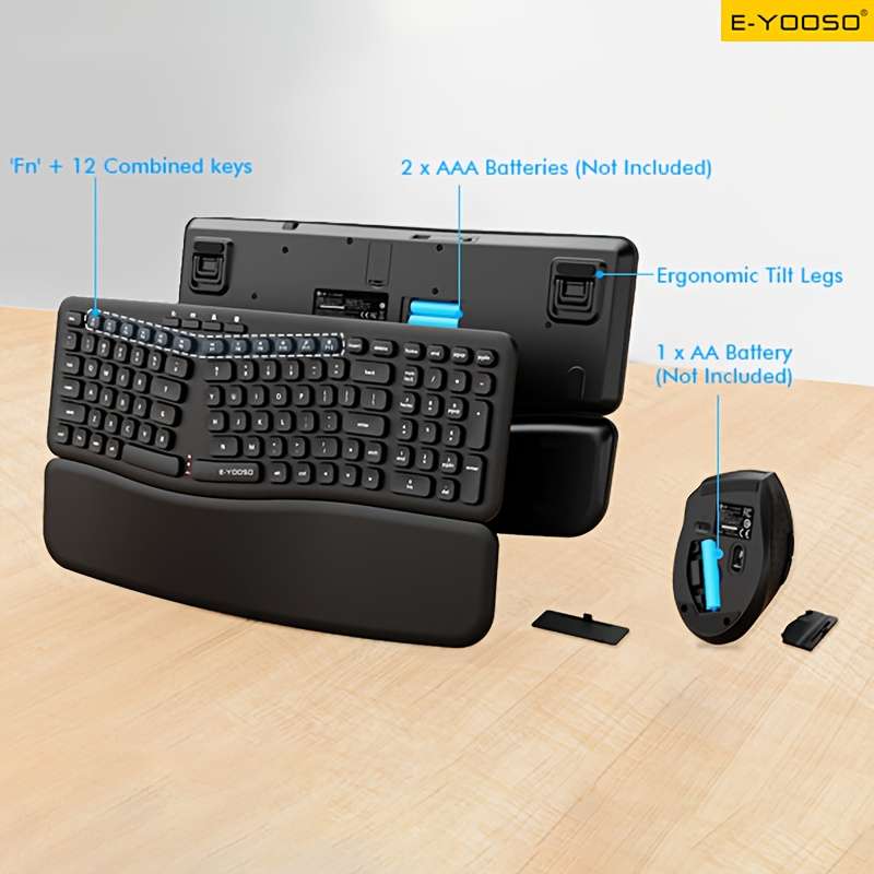 Advanced Abs Finish For Business Travel Yooso Wireless Keyboard And Mouse Set