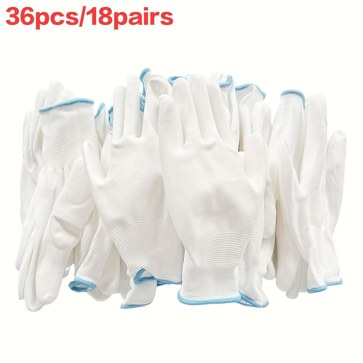 Work Gloves Color White Sizel