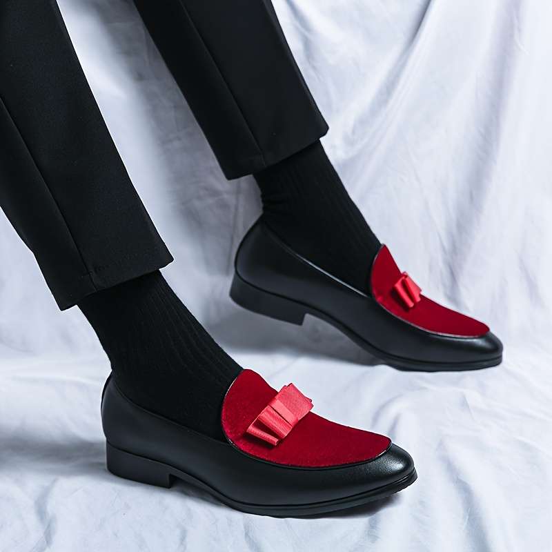 Mens Leather Shoes Color Red Sizeuk 10