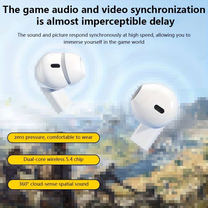 Rechargeable Wireless Earbuds Headphones Headset
