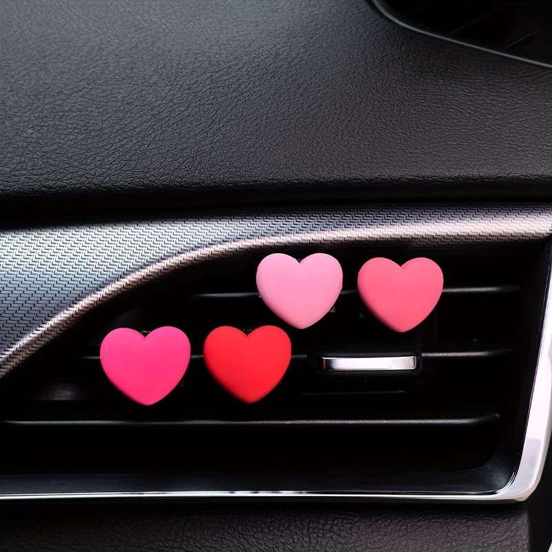Car Interior Decor Color Pink 2Pc