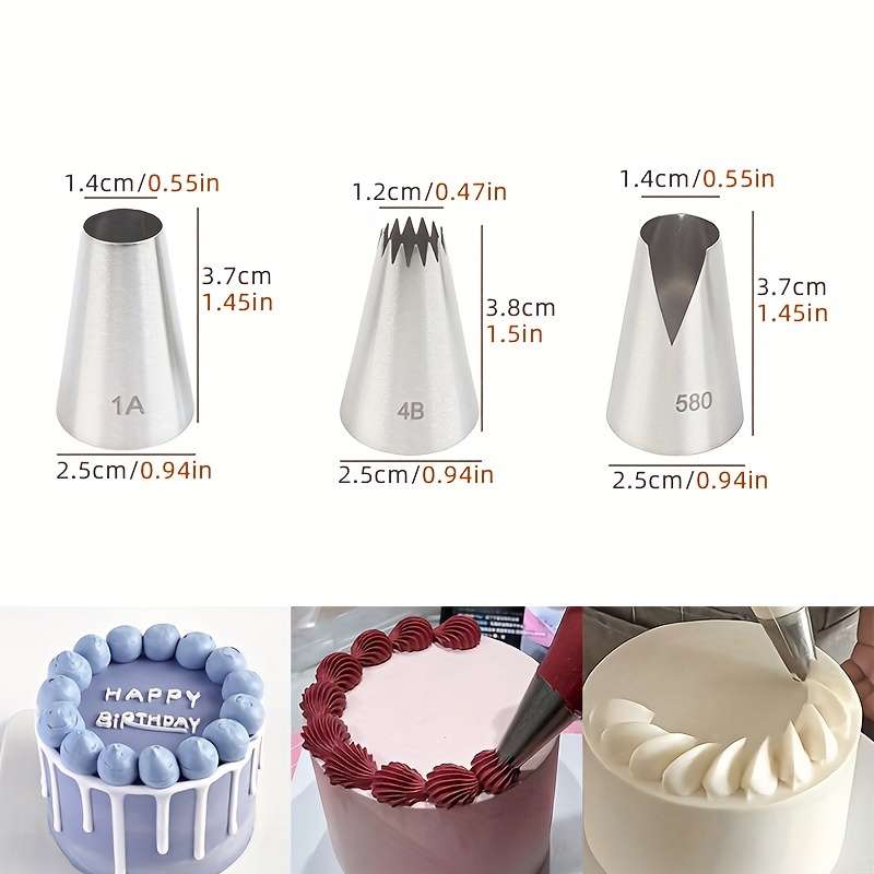 Piping Nozzle Model 3Pcs