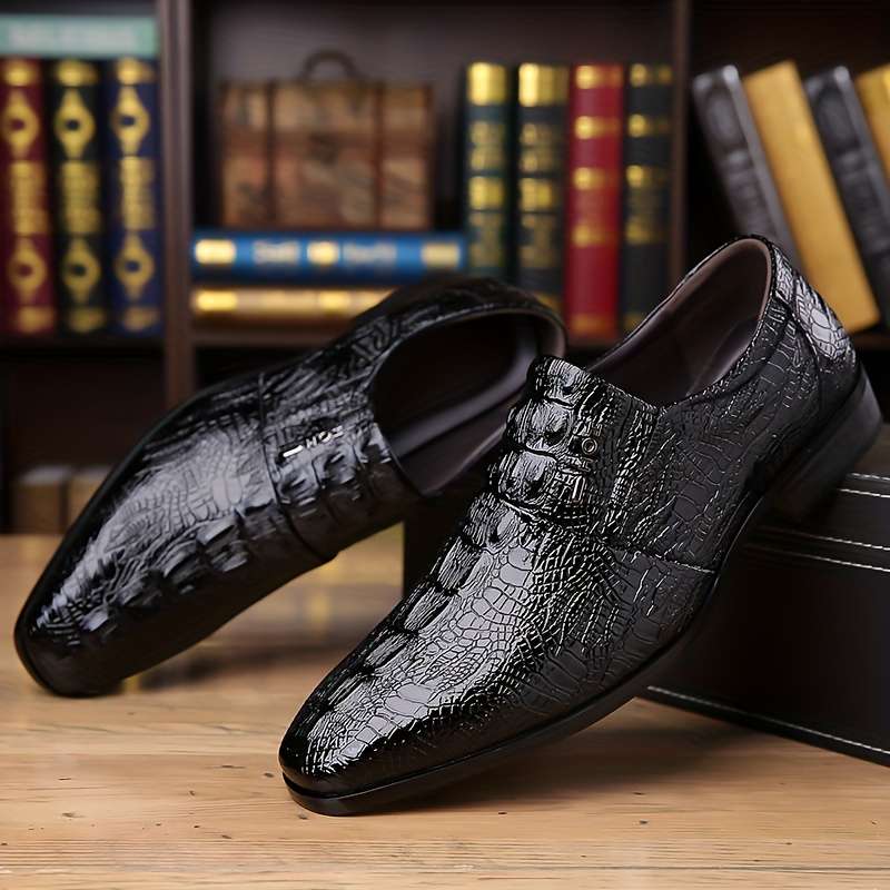 Mens Leather Shoes Color Black Sizeuk 10.5