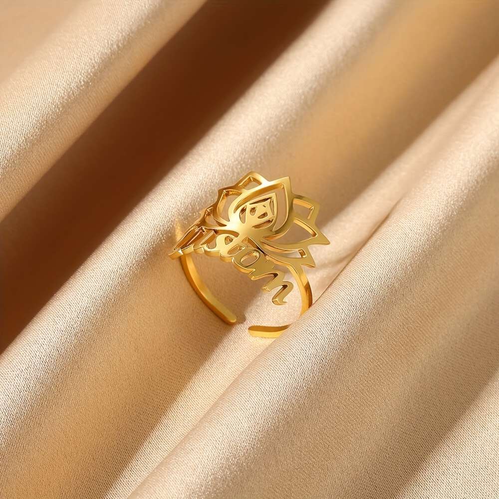 Luxury Rose Party Accessory Finger Ring Color Silvery