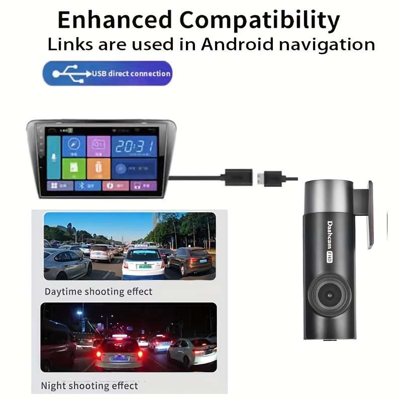Full Hd Hidden Dash Cam Mini Camera Night Vision Loop Recording Adas 1080P