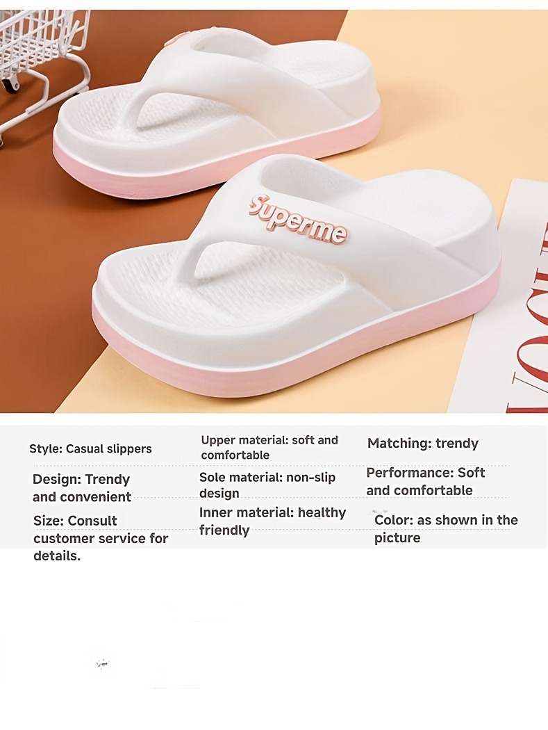 Ladies Summer Flip Flops Black Uk 6.5-7