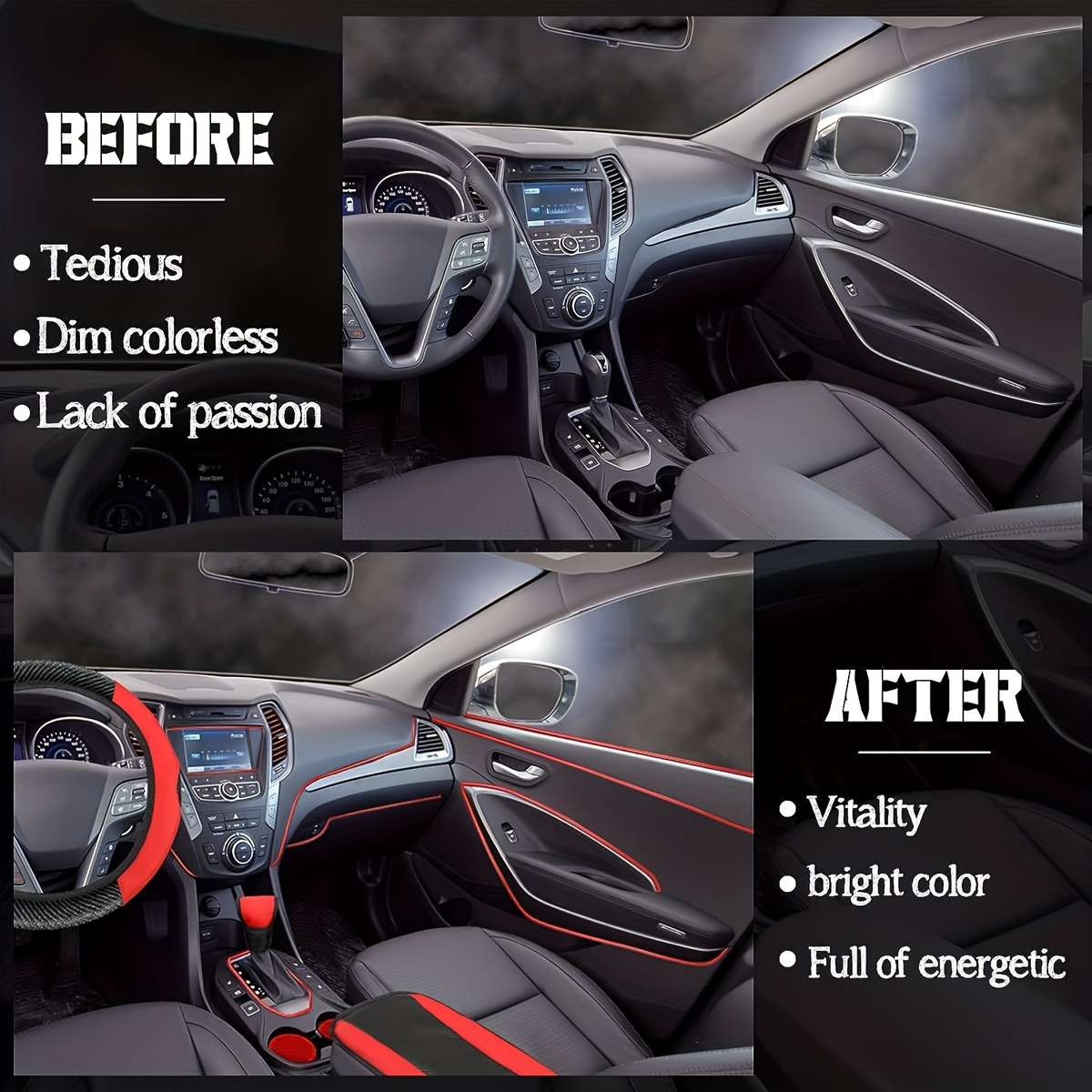 Car Steering Wheel Cover Pink 36Pcs