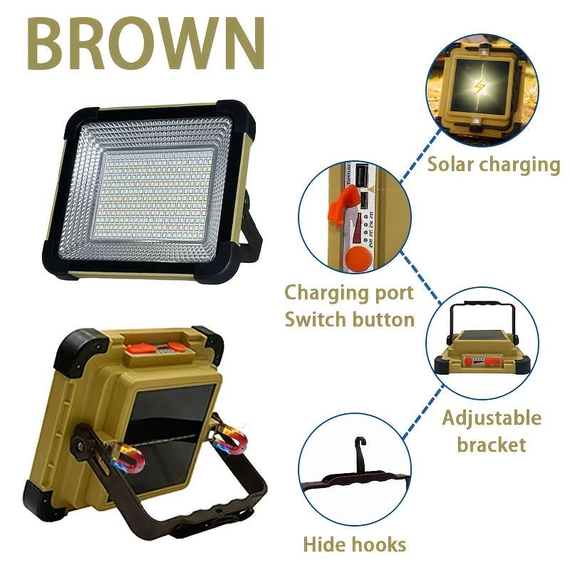 Solar Emergency Lights Color Brown