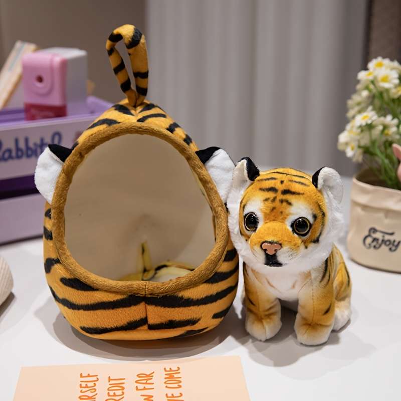 Plush Toys Color Yellow Leopard Nest  Add    Yellow Leopard Size 22.86Cm