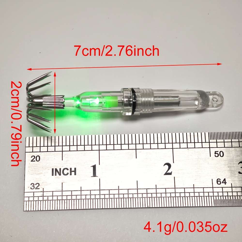 2pcs Squid Lures Fishing Lures with Sharp Hooks Night Fishing Octopus Lures