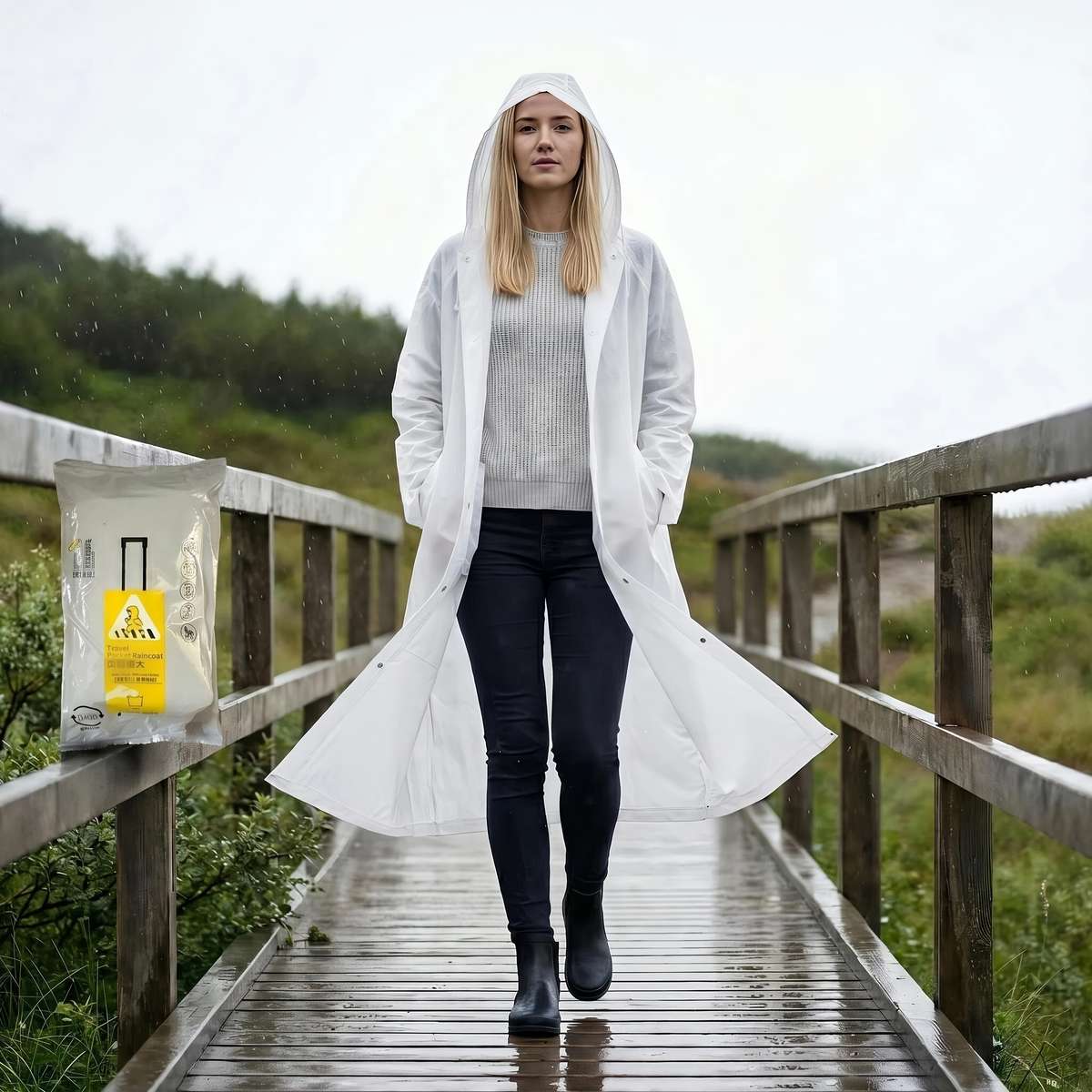 Raincoat White