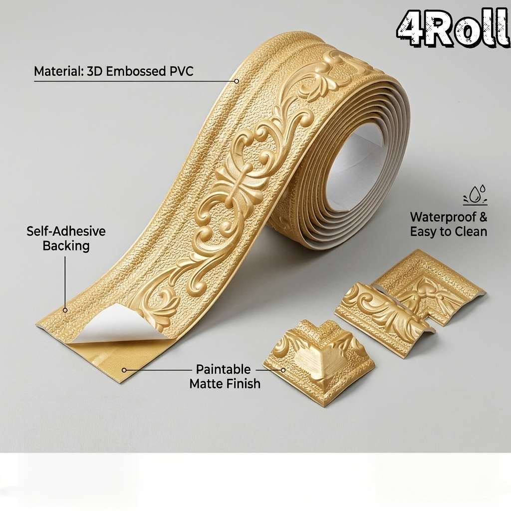Skirting Board Golden Quantity 4Roll2.3M