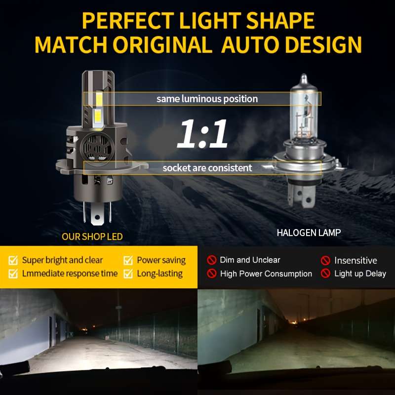 Car Lights Items 2Pcs H49003Hb2 Led Whte