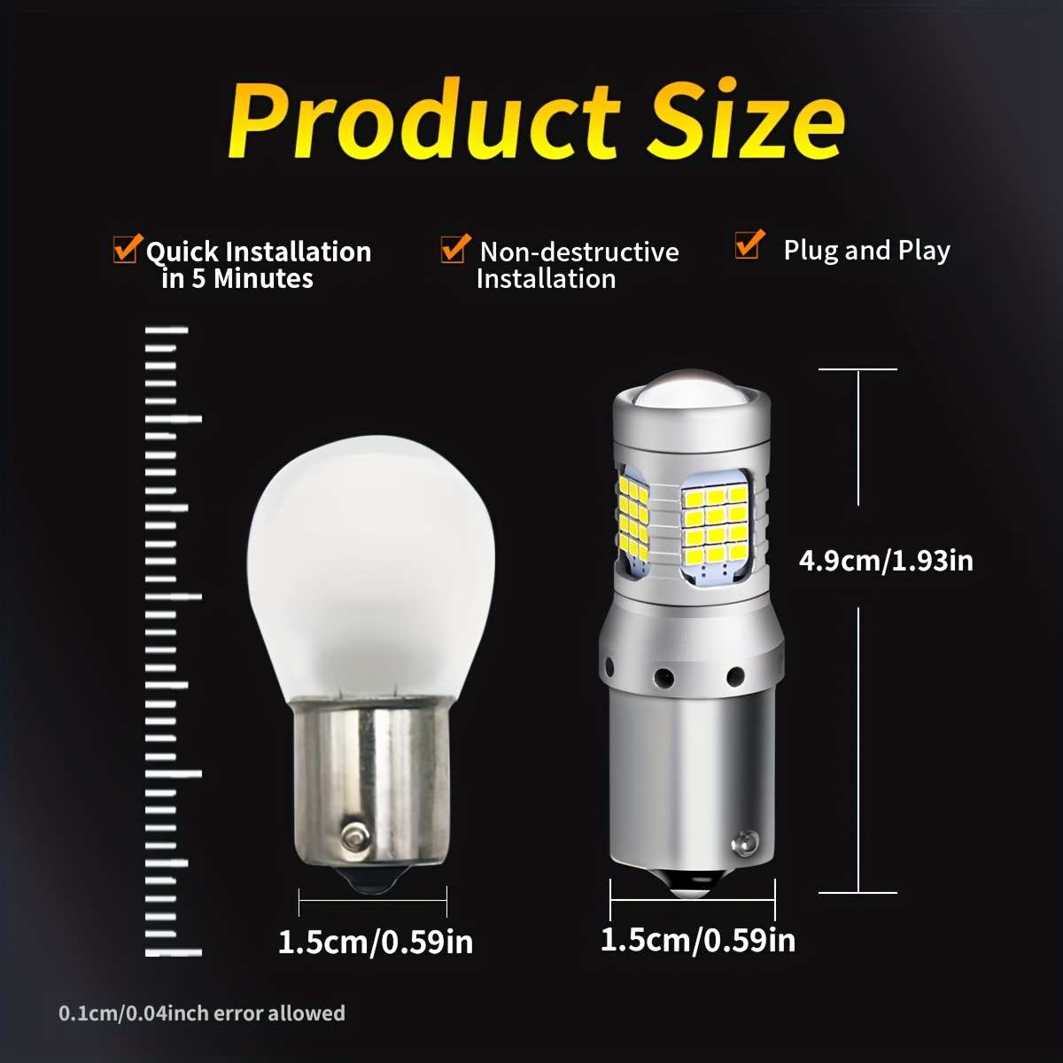 Car Lights Color 1156 Ba15S P21W