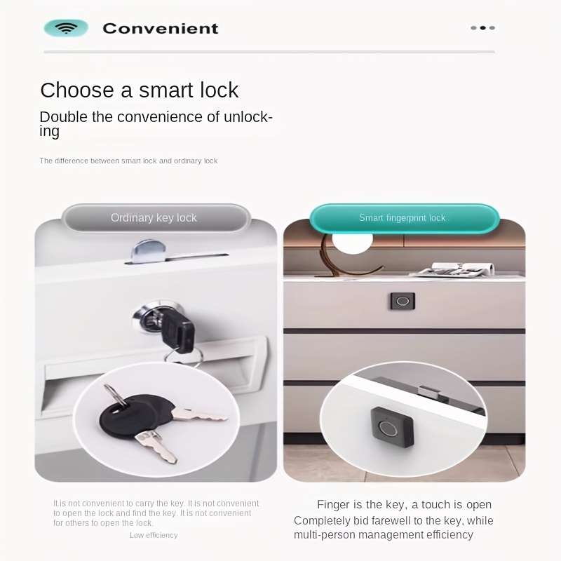 Lock Storage Can Record 10 Fingerprints   With Morse Code Emergency Unlock