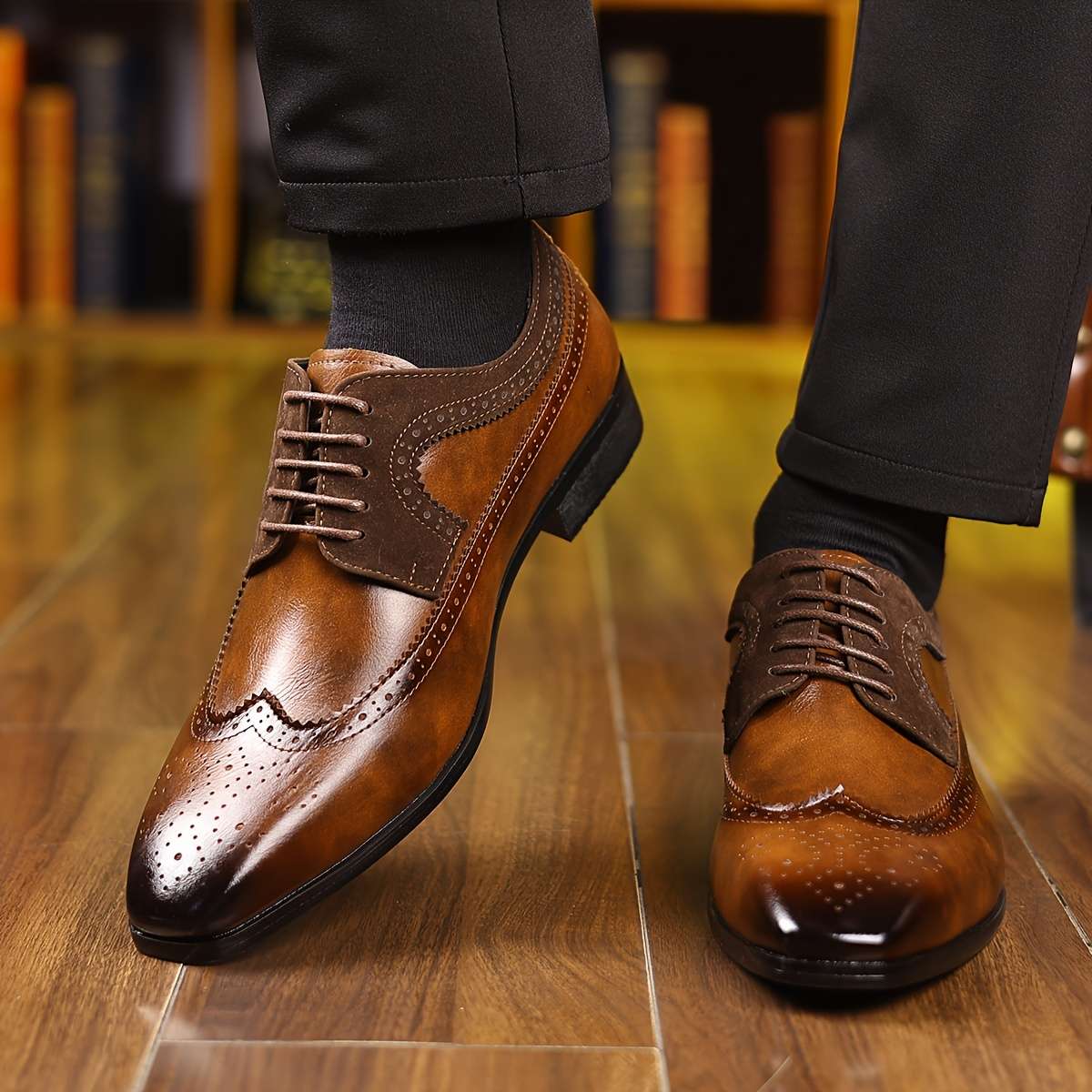Mens Leather Shoes Color Sepia Sizeuk 7.5