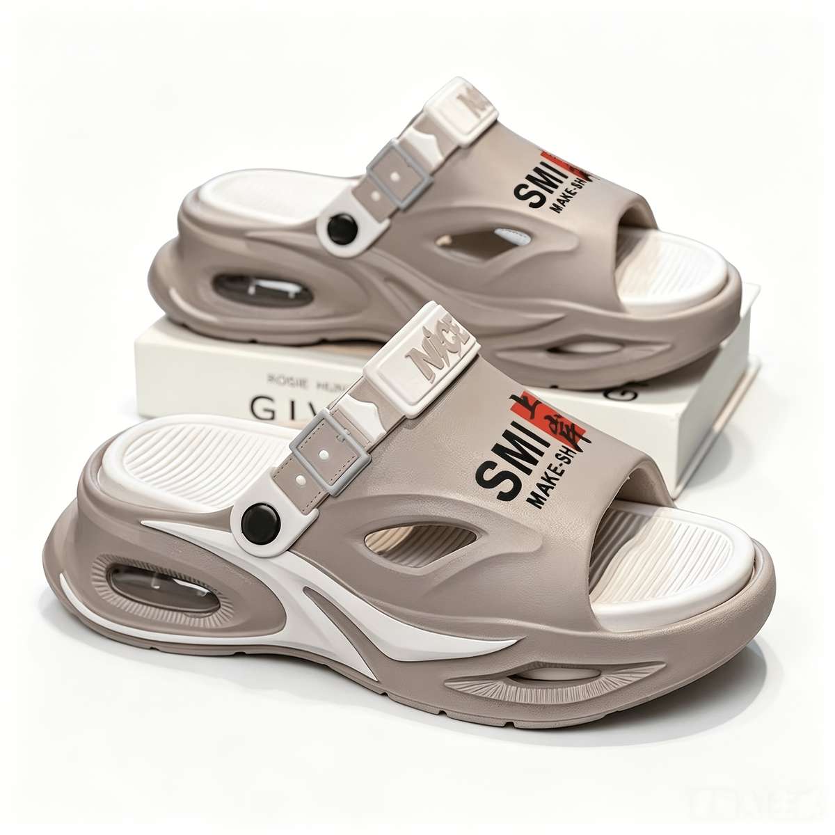 Sandals Color Black Gray Size Uk 4.5 5 Wide