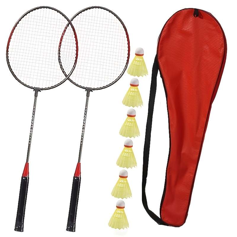 Badminton Racket Color Red Suit 2