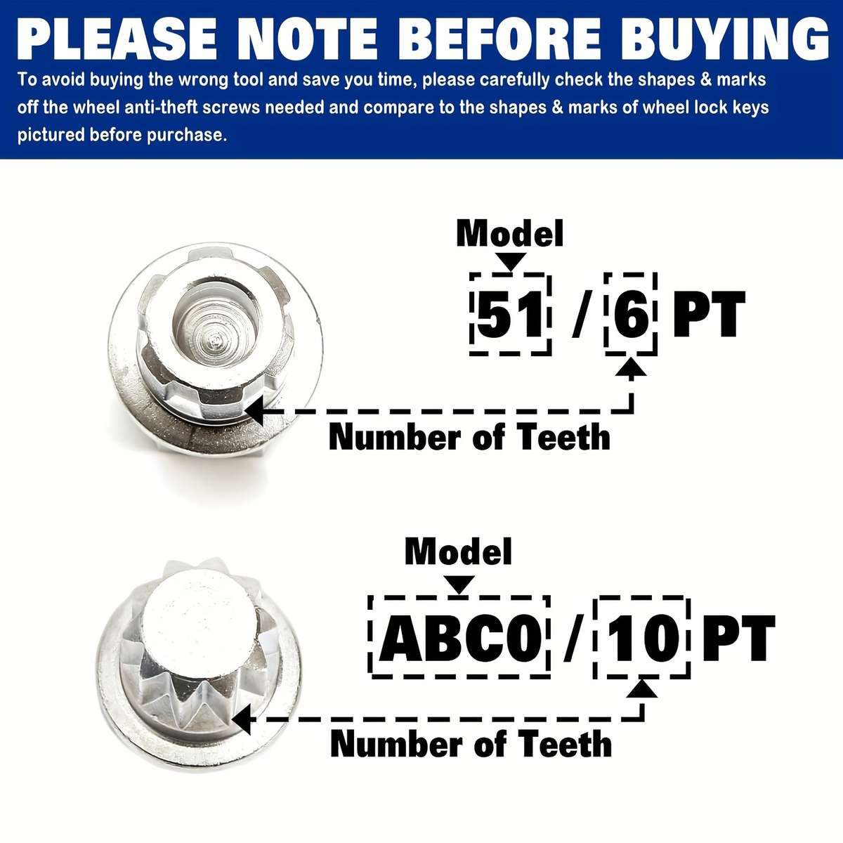 23-Piece Anti-Theft Wheel Lock Nut Removal Kit