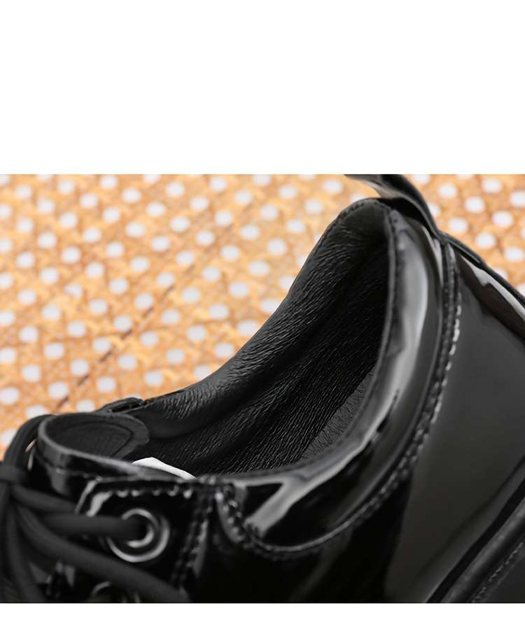 Mens Leather Shoes Color Black Sizeuk 7