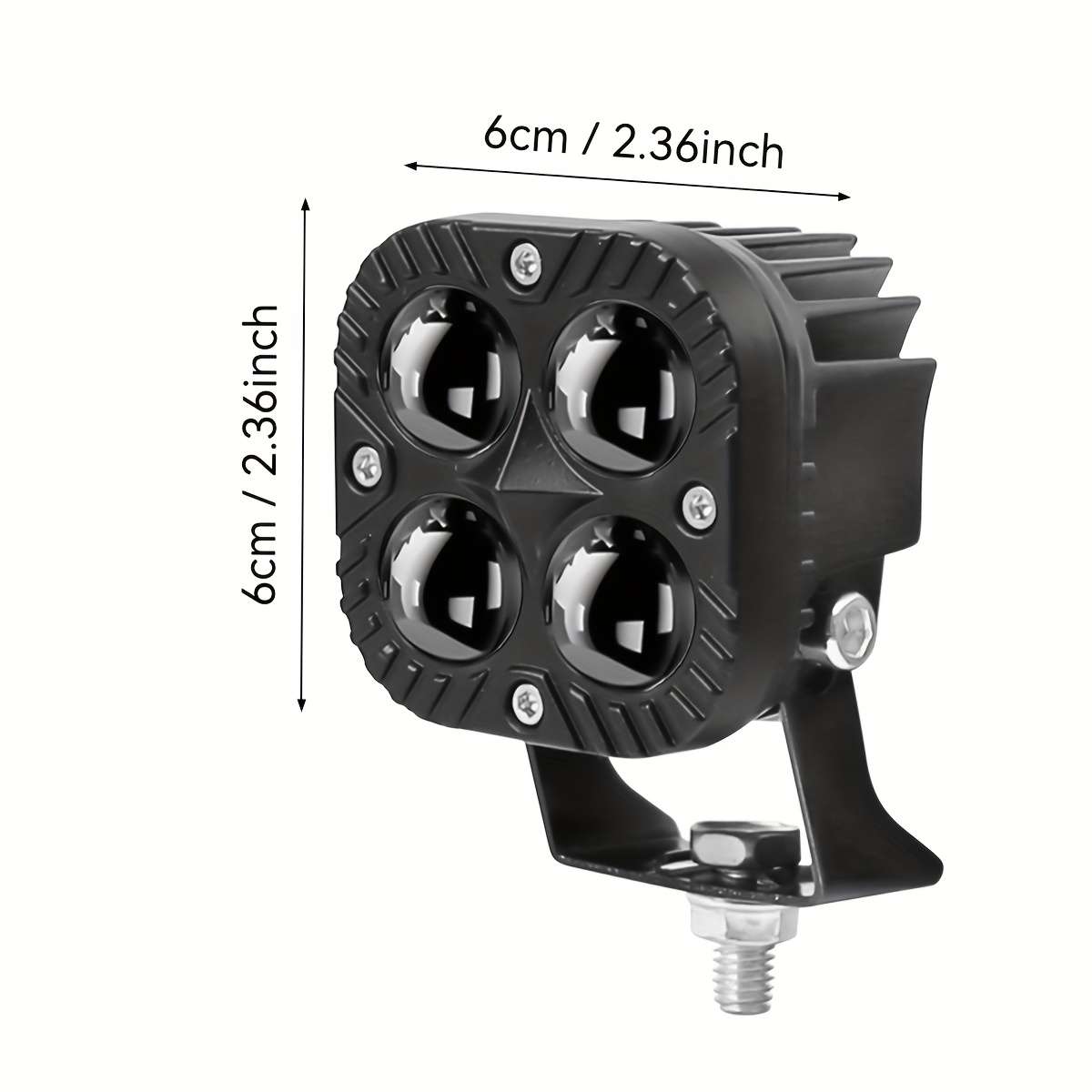 1pc High-Brightness LED Motorcycle Light with Adjustable High Low Beam Modes Easy In