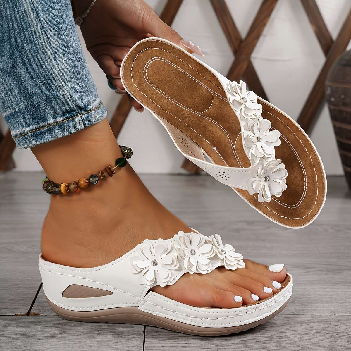 Sandals Color White Sizeuk 6