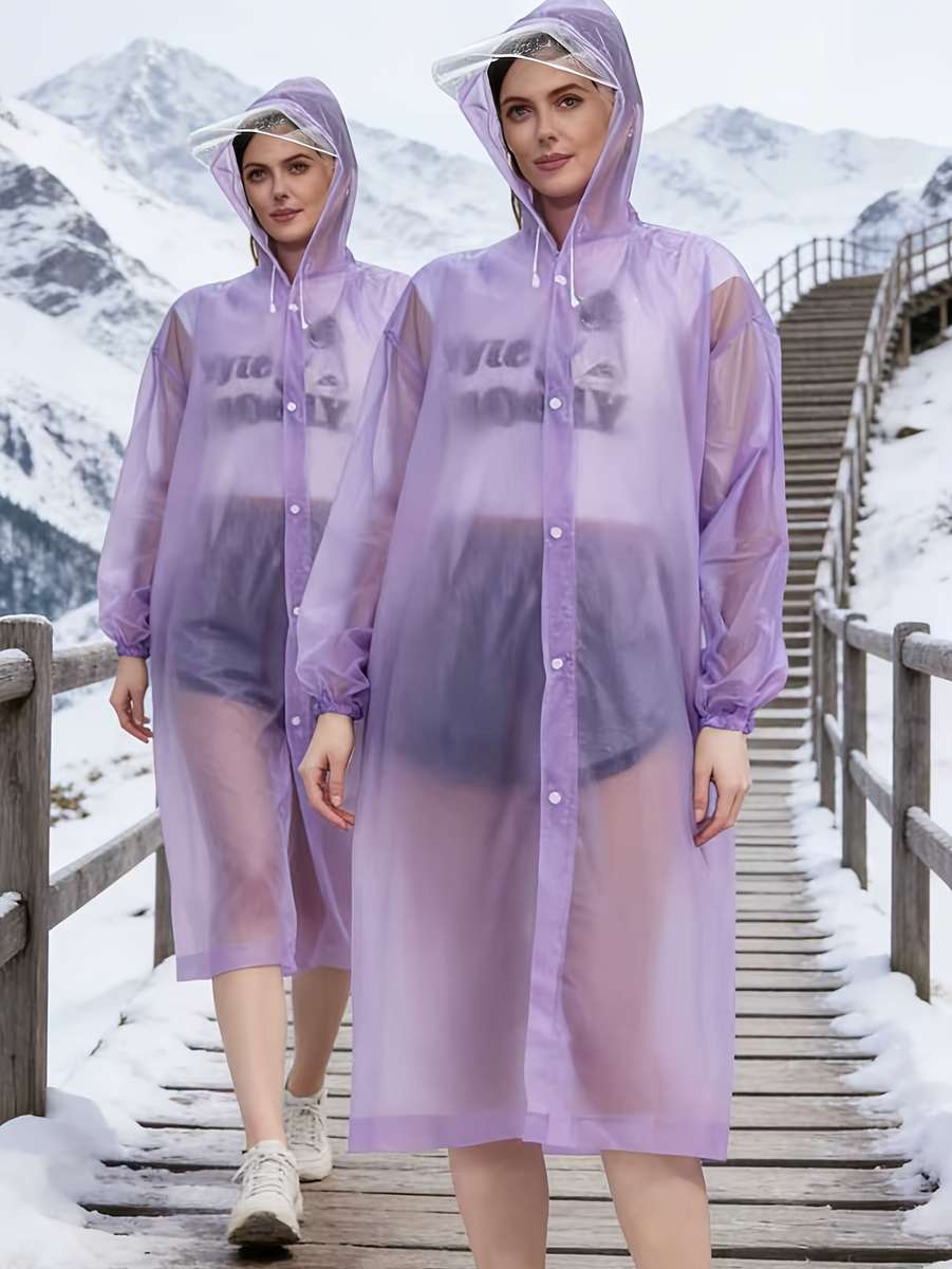 Raincoat Purple Size Asian Onesize