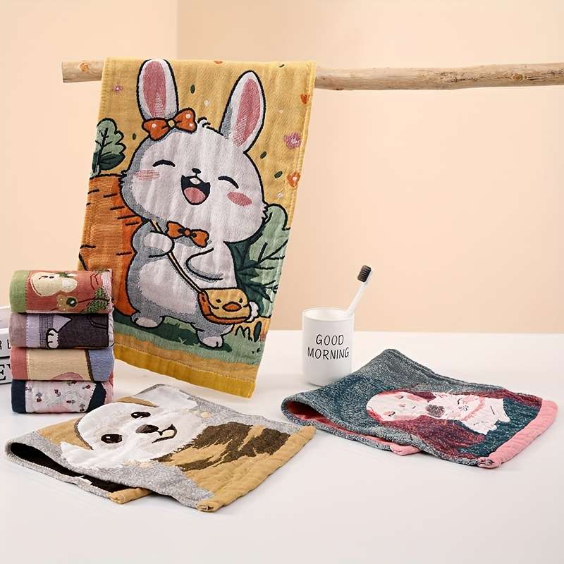 Towel Style Cute Girl Quantityrandom Color  2Pcs
