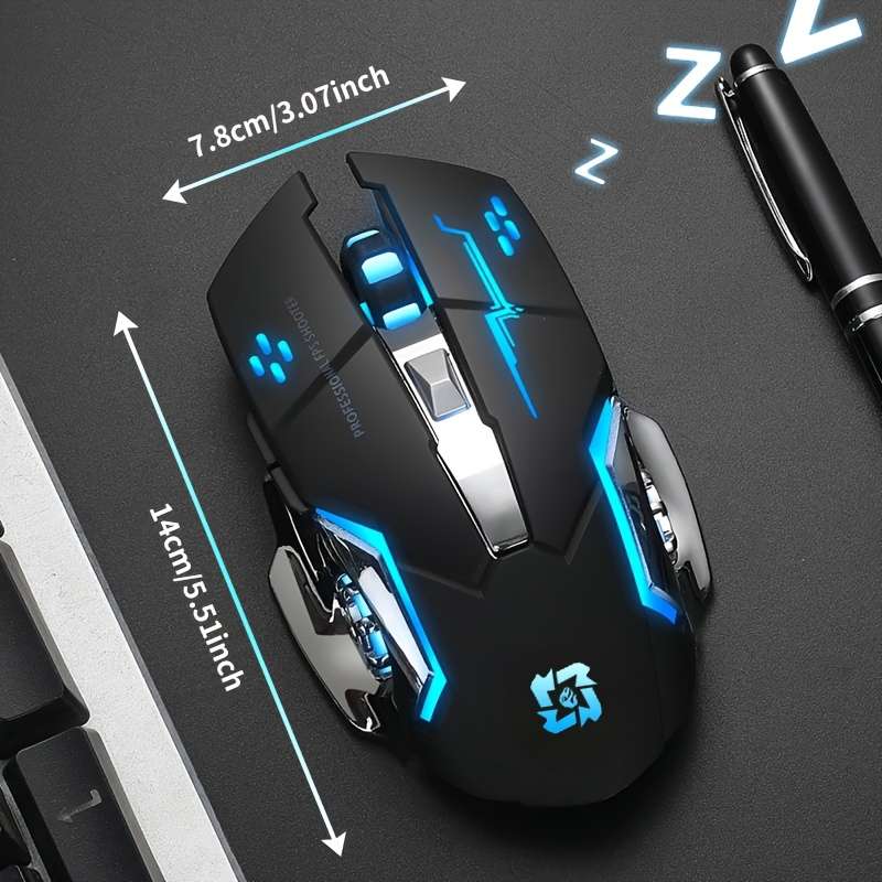Mouse Color Black Top Version   Dual Mode Charging  Add  2.4G  Add  Light Up