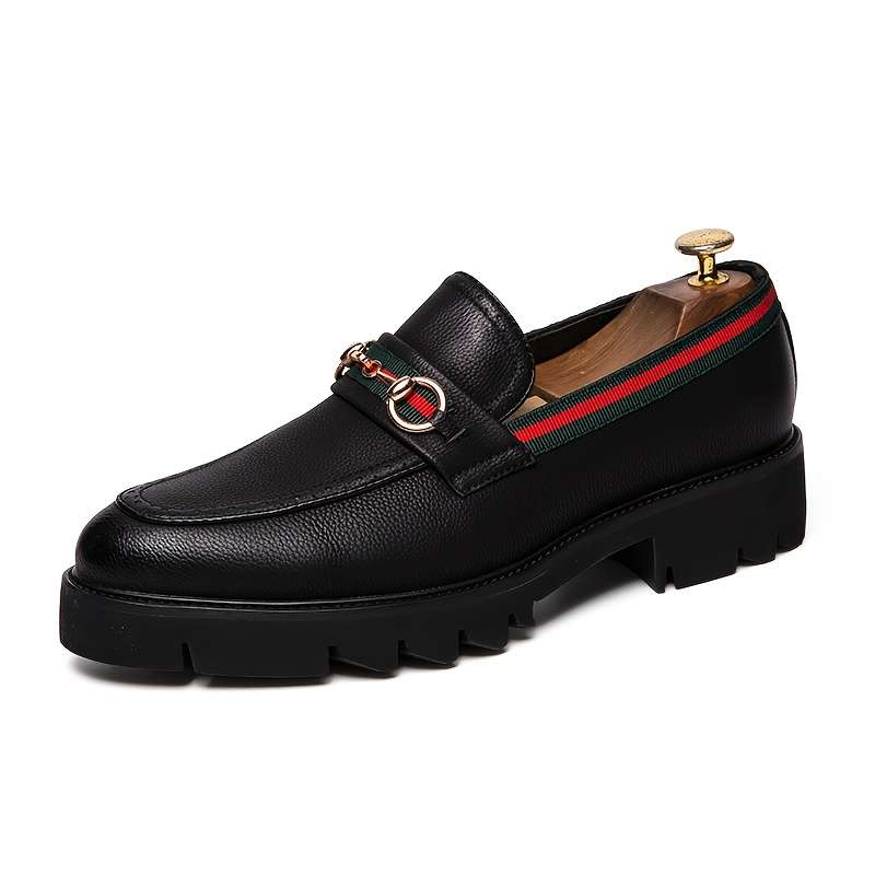 Mens Leather Shoes Color Black Sizeuk 5.5