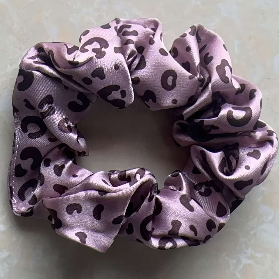 Satin Pillowcase Color Wheatcolored Leopard Print Size50Cm*66Cm