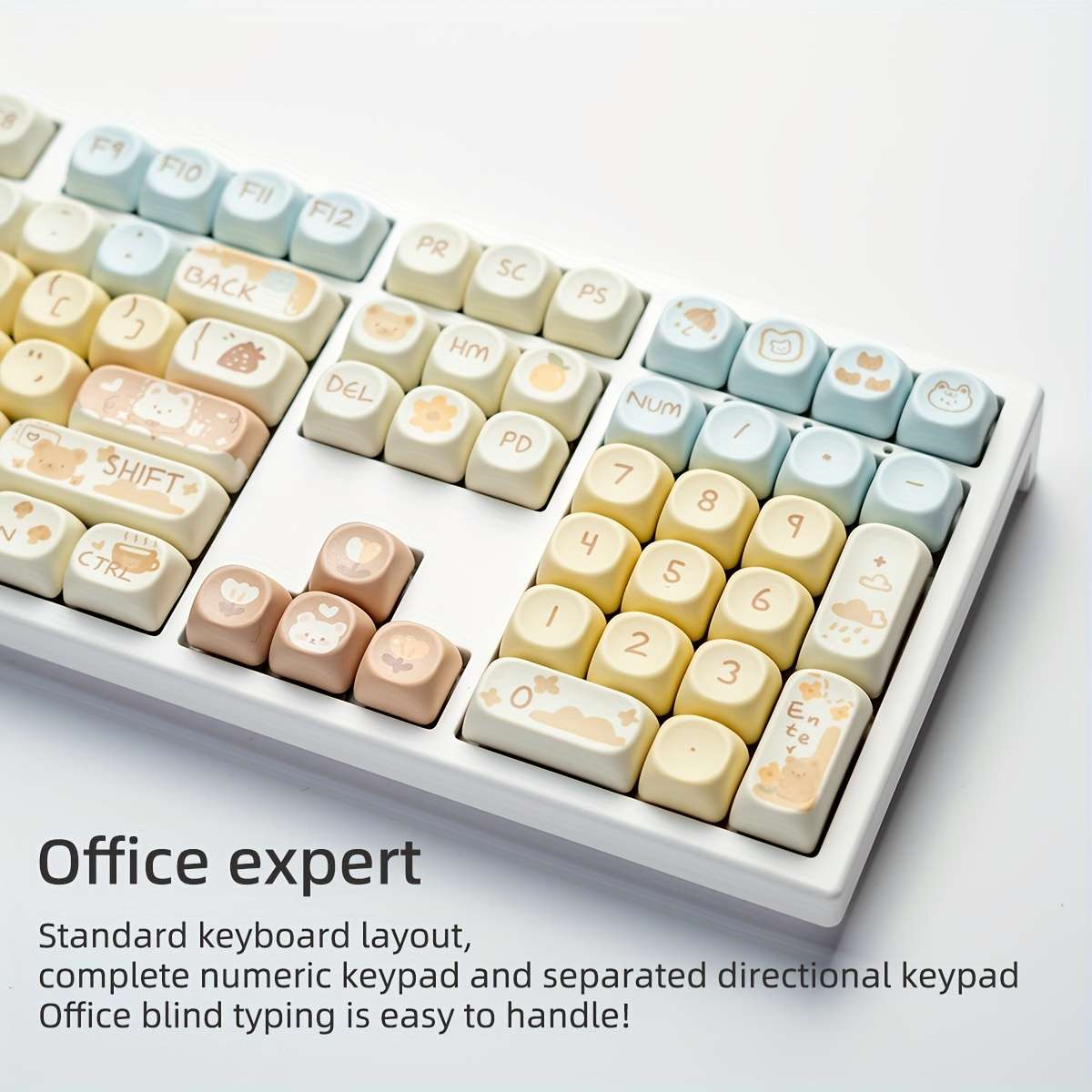 Keyboard Color Ice Cream Bear   Blue Switch